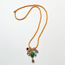 Collage Necklace: Orange (12-3)