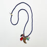 Collage Necklace: Navy Blue (12-7)