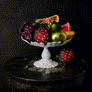 Glitter Strawberry Glass Ornament