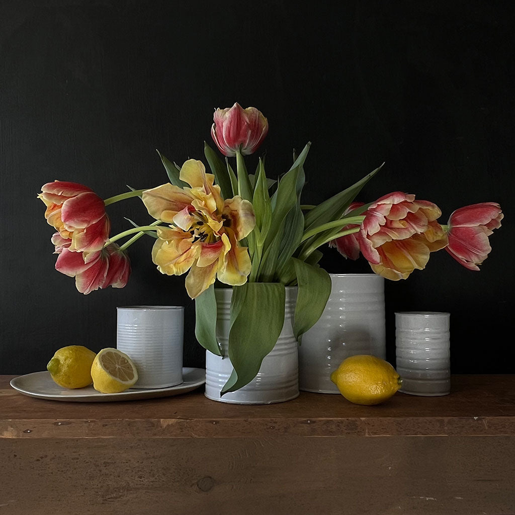 Astier de Villatte Conserveミディアム フラワーベース Astier de Villatte Conserve Vase Medium – PATCH NYC