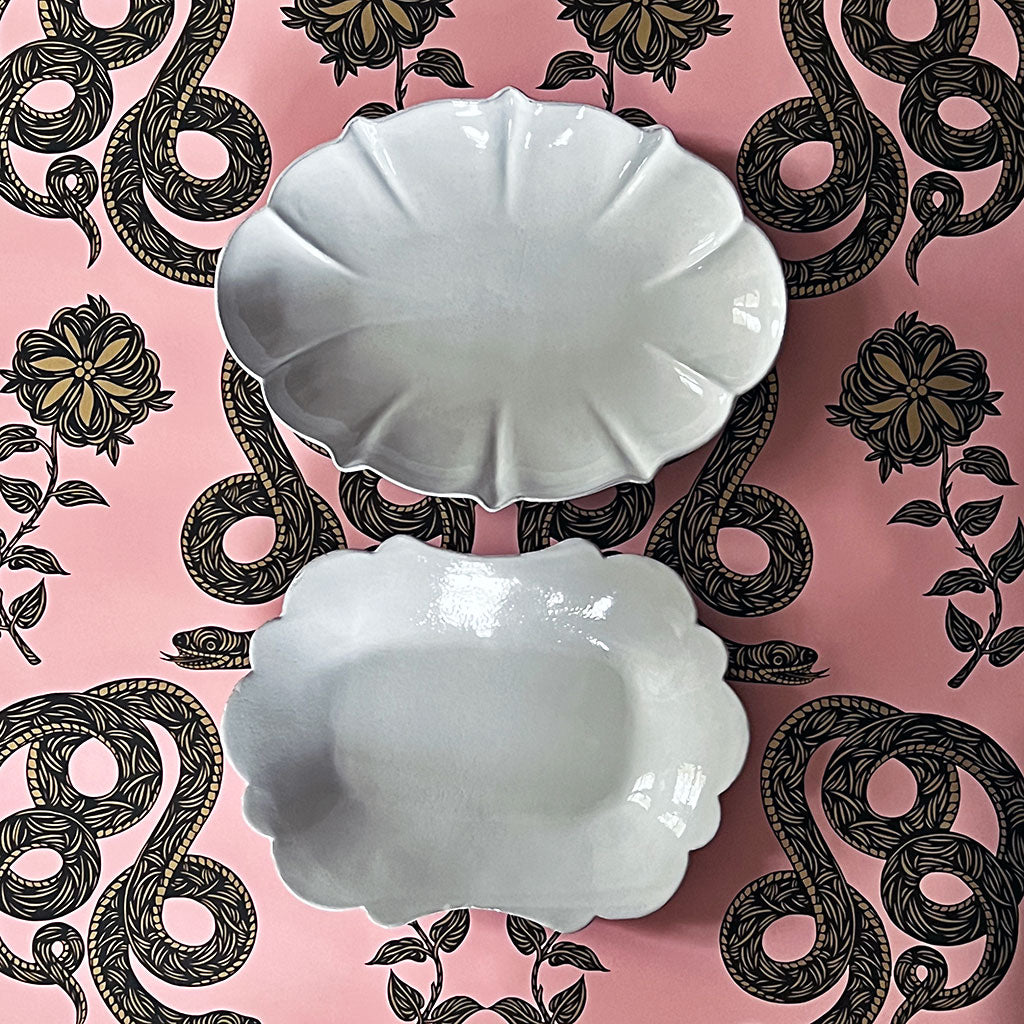 Astier de Villatte Oval Drapé Platter – PATCH NYC