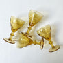 Vintage Cordial Glasses Amber (Set of 4)