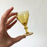 Vintage Cordial Glasses Amber (Set of 4)