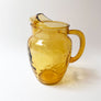 Vintage Midcentury Amber Glass Pitcher