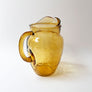 Vintage Midcentury Amber Glass Pitcher