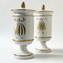 Vintage Ceramic Apothecary Jars Made in Italy (Set of 2)