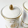 Vintage Ceramic Apothecary Jars Made in Italy (Set of 2)
