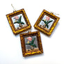 Still Life Painting in Frame Glass Ornament