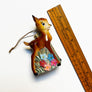 Baby Deer with Flowers Glass Ornament