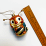 Happy Bee Glass Ornament
