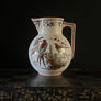 Vintage Aesthetic Movement Ceramic Pitcher with Two Birds in a Landscape