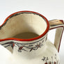 Vintage Aesthetic Movement Ceramic Pitcher with Two Birds in a Landscape