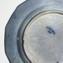Antique Flow Blue Coburg Plate by John Edwards Made in England