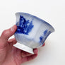 Vintage Blue Flow Transferware Ceramic Cup/Bowl