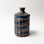 Vintage Swirl Glaze Blue & Brown Vase