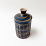 Vintage Swirl Glaze Blue & Brown Vase