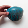 Vintage Teal Blue Studio Pottery Vase