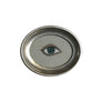 Don Carney Blue Right Eye Art Print in Silver Oval Frame
