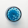 Vintage Midcentury Blue Glass Footed Bowl