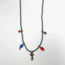 Collage Necklace: Emerald Green & Black