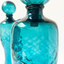 Vintage Glass Boot Decanters with Stoppers Made in Italy (Set of 2)