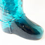 Vintage Glass Boot Decanters with Stoppers Made in Italy (Set of 2)