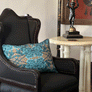 PATCH NYC Blue Peony Decorative Pillows