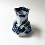 Vintage Blue Transferware Small Ceramic Pitcher by Ashworth Brothers Made in England