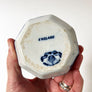 Vintage Blue Transferware Small Ceramic Pitcher by Ashworth Brothers Made in England