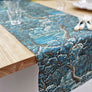 PATCH NYC Blue Tapestry Linen Table Runner