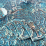 PATCH NYC Blue Tapestry Linen Tablecloth