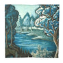 PATCH NYC Blue Tapestry Linen Napkins (Set of 4)
