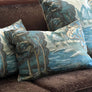 PATCH NYC Blue Tapestry Decorative Pillows