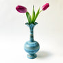Mid-Century Ceramic Blue Vase by Haeger Made in USA