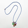 Collage Necklace: Blue & White (owl)