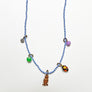 Collage Necklace: Blue & White (owl)