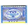 Nathalie Lété: Blue & White Fish, Original Painting
