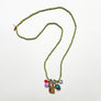 Collage Necklace: Blue & Yellow (squirrel)
