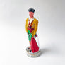 Vintage Figural Matador Painted Glass Liquor Bottle Made in Spain