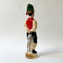 Vintage Figural Painted Glass Liquor Bottle