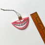 Smile with Braces Glass Ornament