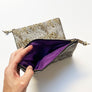 PATCH NYC Brocade Pouch: Gold & Silver