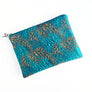 PATCH NYC Sparkle Brocade Bag: Gold & Teal