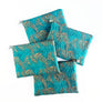 PATCH NYC Sparkle Brocade Bag: Gold & Teal