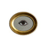 Don Carney Brown Right Eye Art Print in Gold Oval Frame