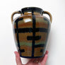 Vintage Patterned Double Handle Vase Made in Germany