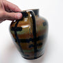 Vintage Patterned Double Handle Vase Made in Germany
