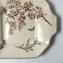 Vintage Brown Transferware Newport Ceramic Tray Made in England