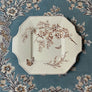 Vintage Brown Transferware Newport Ceramic Tray Made in England