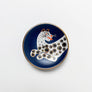 Waylande Gregory Small Bowl with Leopard Navy